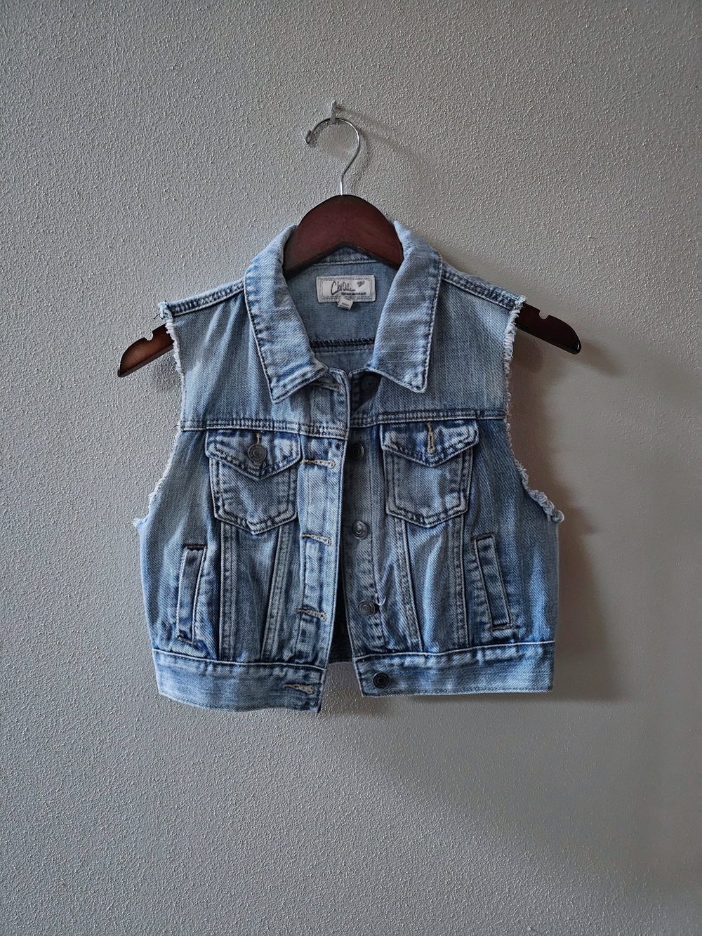 Cropped Denim Jean Jacket